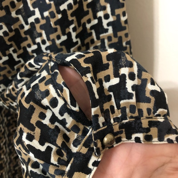 Banana Republic Navy Print Blouse - Picture 4 of 9